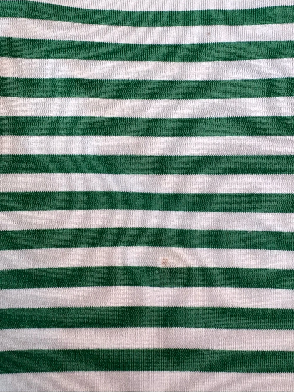 Ralph Lauren Green & White Striped Polo with Navy Pony